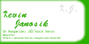 kevin janosik business card